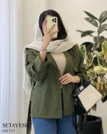 ترنج کت ستایش جنس بارونی سانتانا کد 1123 - تصویر 5