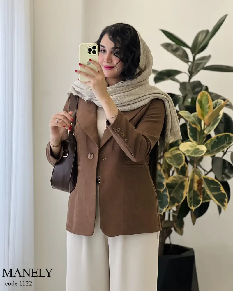 کت پاییزه مانلی جنس کتون ایشو کد 1122 - تصویر 5