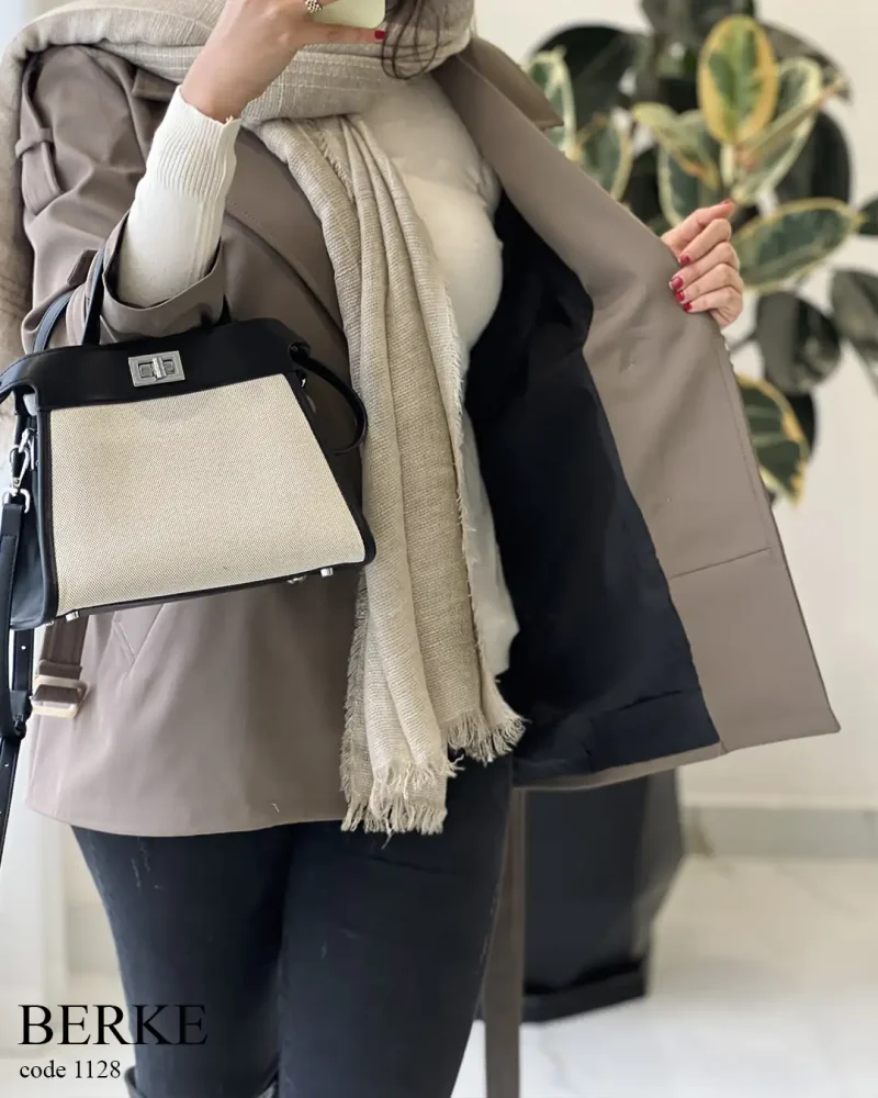 بارونی مدل برکه جنس سانتانا گرم بالا گوشتی کد 1128 - تصویر 11