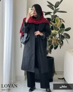 پالتو بلند لاوان جنس فوتر کوبیده شده کد 1126 - تصویر 3