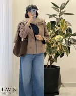 ترنج کت مدل لاوین جنس کتون پرادا کجراه کد 1129 - تصویر 10