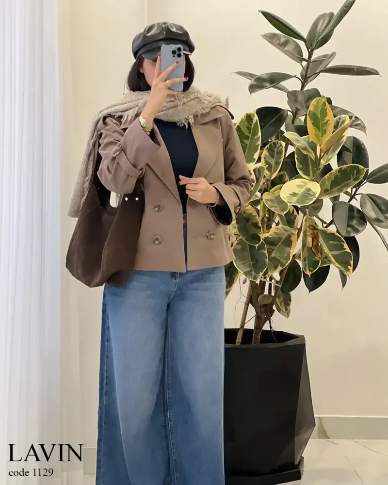 ترنج کت مدل لاوین جنس کتون پرادا کجراه کد 1129 - تصویر 10