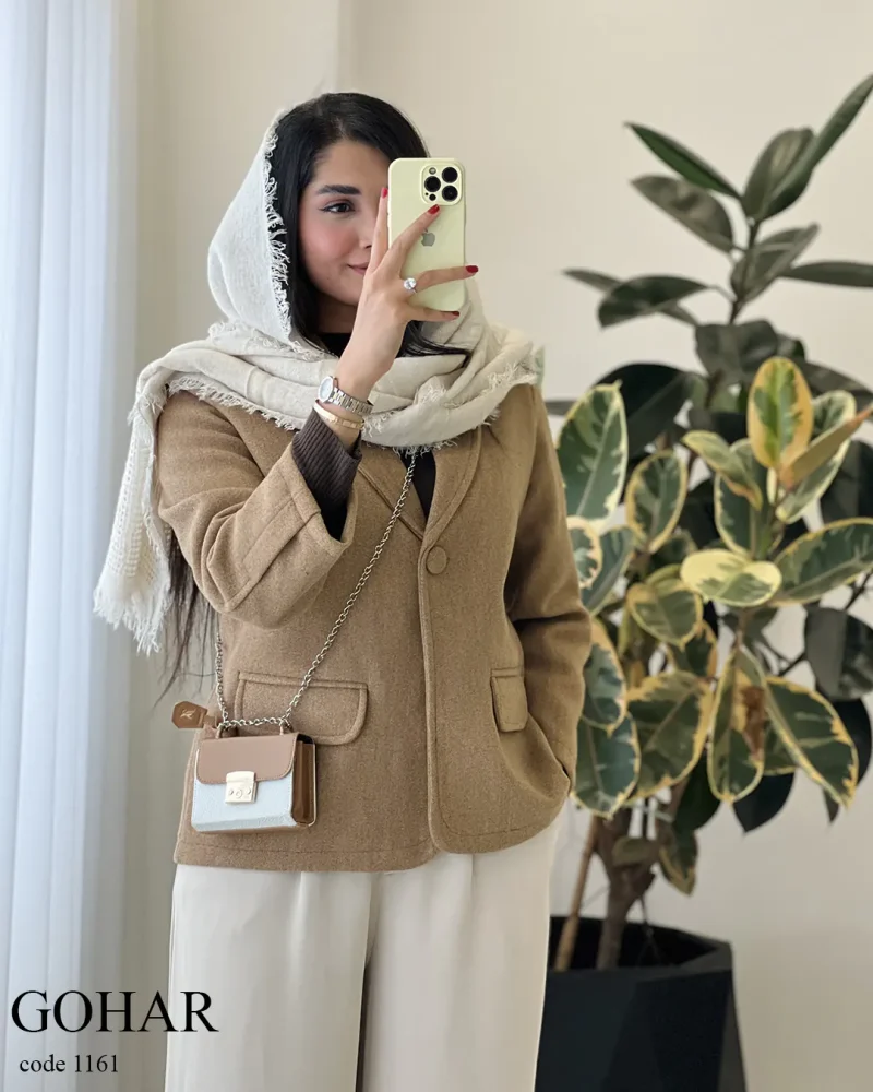 پالتو مدل گوهر جنس فوتر گرم بالا کد 1161 - تصویر 5