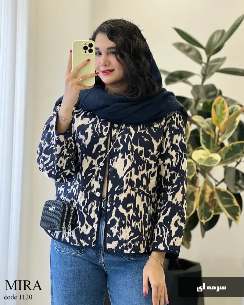 کاپشن کتی میرا جنس کار ترک امبردی کد 1120 - تصویر 3