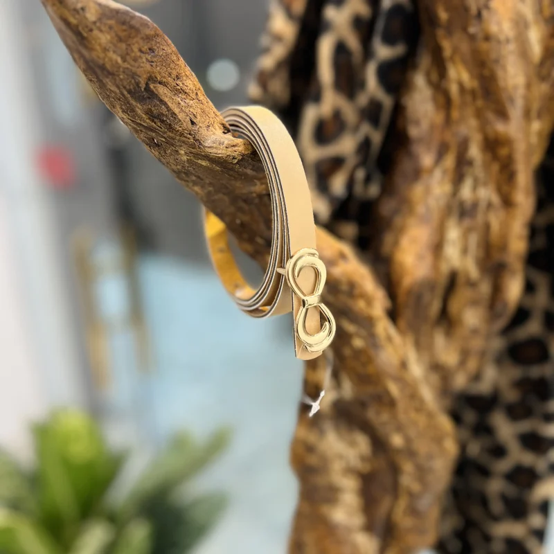 کمربند طرح پاپیون چرم مصنوعی کد 1144 - تصویر 3