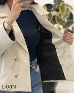 ترنج کت مدل لاوین جنس کتون پرادا کجراه کد 1129 - تصویر 8