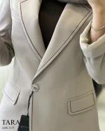 کت مزونی مدل تارا جنس پرادا گرم بالا کد  1131 - تصویر 10