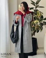پالتو بلند لاوان جنس فوتر کوبیده شده کد 1126 - تصویر 9