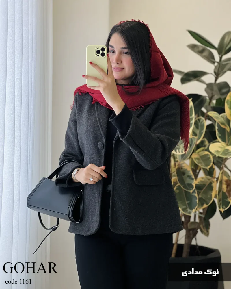 پالتو مدل گوهر جنس فوتر گرم بالا کد 1161 - تصویر 4