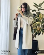 پالتو بلند گردو جنس فوتر گرم بالا کد 1121 - تصویر 10