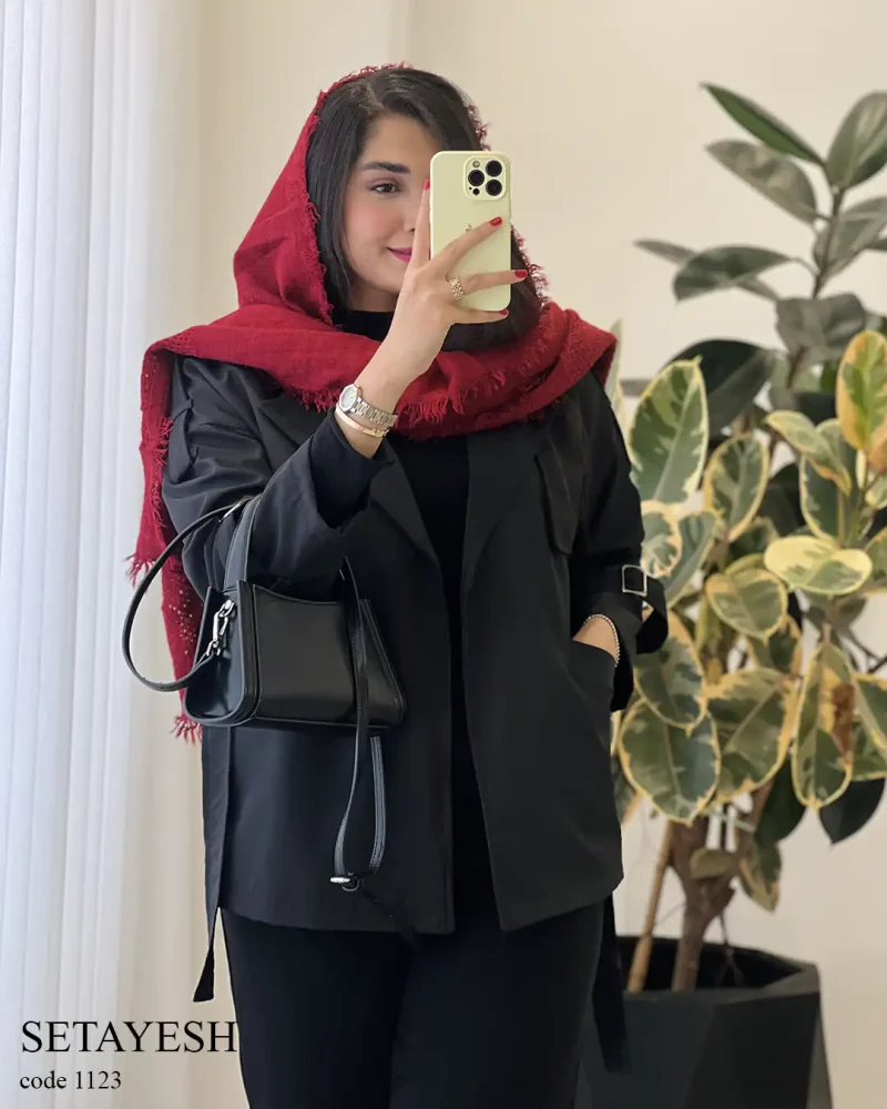 ترنج کت ستایش جنس بارونی سانتانا کد 1123 - تصویر 4