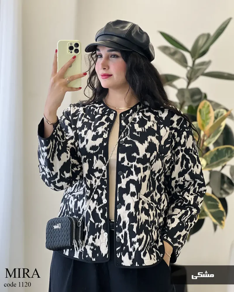 کاپشن کتی میرا جنس کار ترک امبردی کد 1120 - تصویر 5