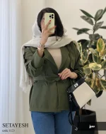 ترنج کت ستایش جنس بارونی سانتانا کد 1123 - تصویر 7