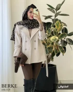 بارونی مدل برکه جنس سانتانا گرم بالا گوشتی کد 1128 - تصویر 6