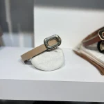 کمربند طرح مستطیلی چرم مصنوعی کد 1143 - تصویر 3