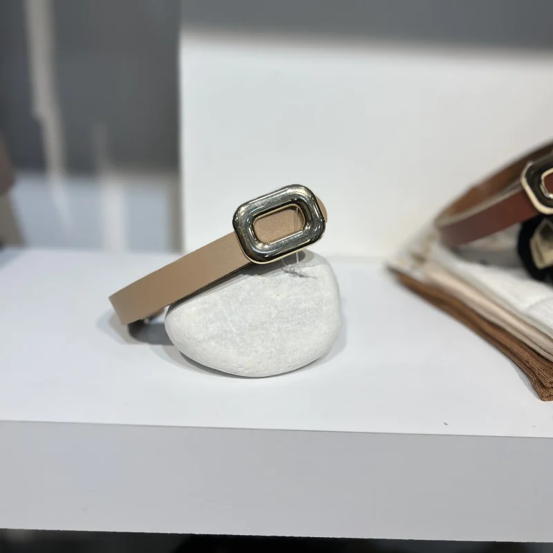 کمربند طرح مستطیلی چرم مصنوعی کد 1143 - تصویر 3