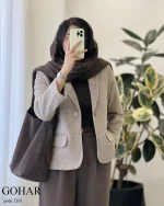 پالتو مدل گوهر جنس فوتر گرم بالا کد 1161 - تصویر 7