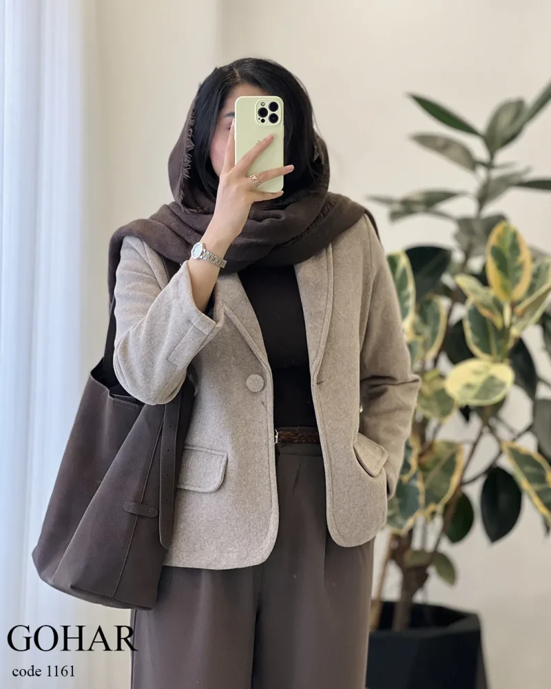 پالتو مدل گوهر جنس فوتر گرم بالا کد 1161 - تصویر 7