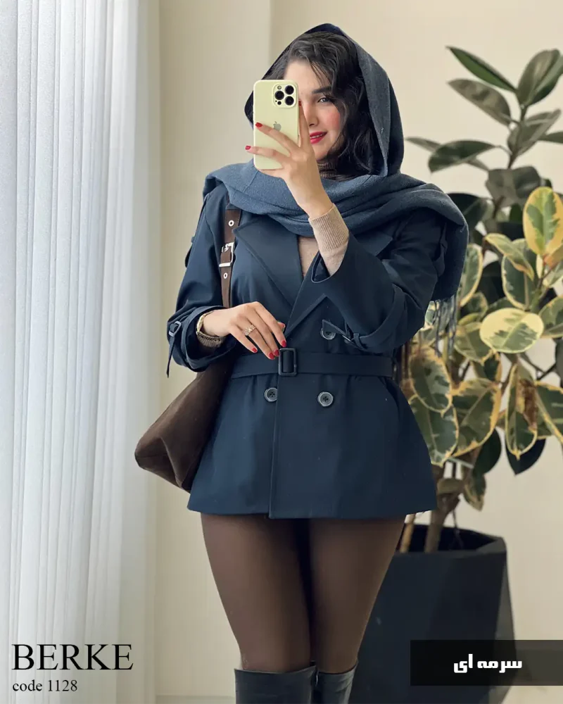 بارونی مدل برکه جنس سانتانا گرم بالا گوشتی کد 1128 - تصویر 7