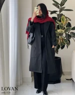 پالتو بلند لاوان جنس فوتر کوبیده شده کد 1126 - تصویر 8