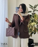 کت مزونی مدل تارا جنس پرادا گرم بالا کد  1131 - تصویر 6