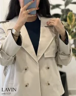 ترنج کت مدل لاوین جنس کتون پرادا کجراه کد 1129 - تصویر 7