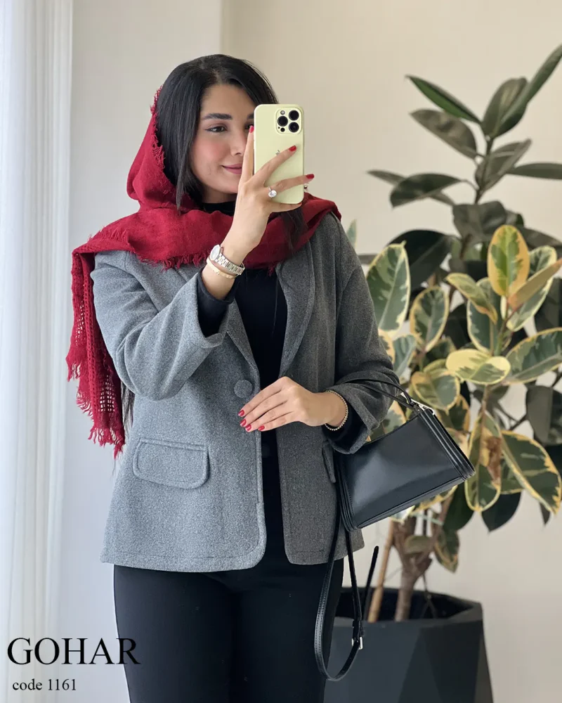پالتو مدل گوهر جنس فوتر گرم بالا کد 1161 - تصویر 10