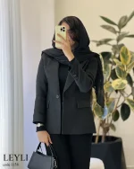 کت مدل لیلی جنس فوتر کجراه کد 1158 - تصویر 2