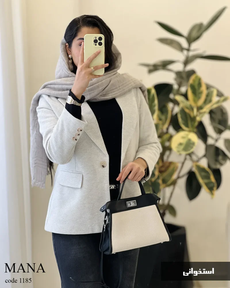 پالتو کتی مانا جنس فوتر کجراه کد 1185 - تصویر 6