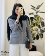 پالتو کتی مانا جنس فوتر کجراه کد 1185 - تصویر 7