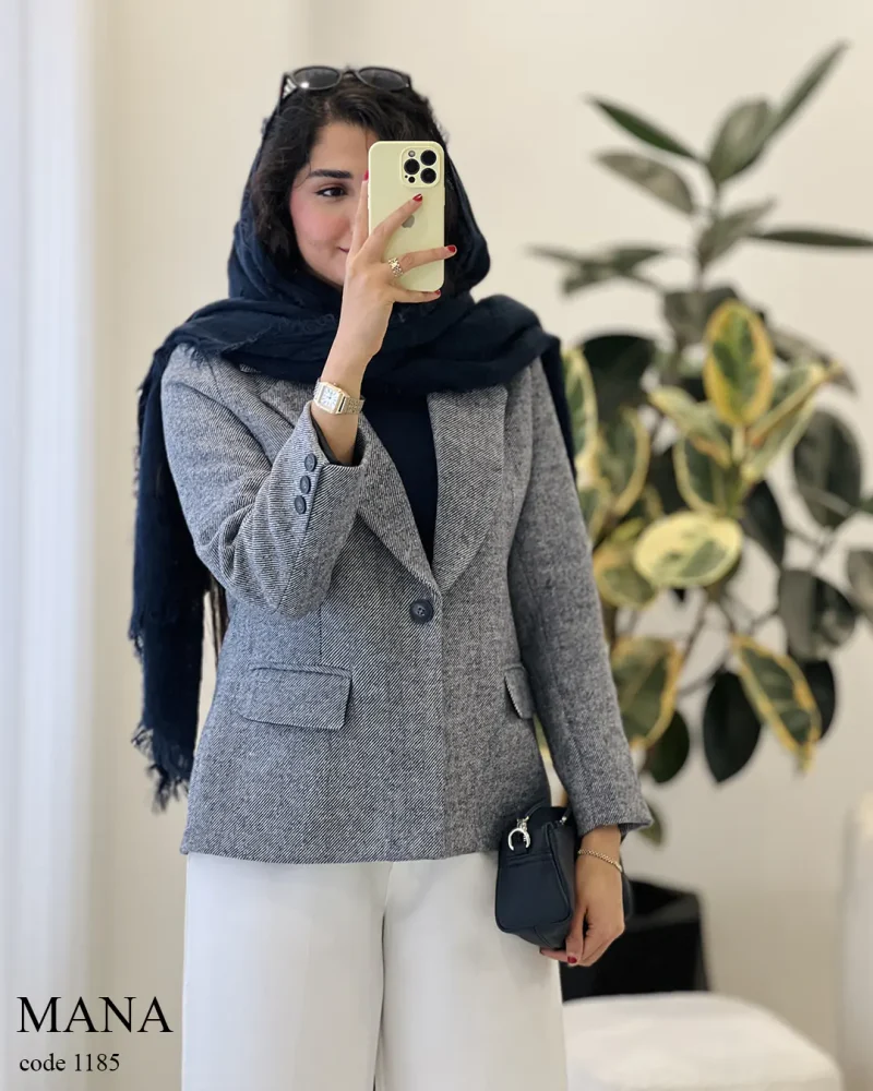 پالتو کتی مانا جنس فوتر کجراه کد 1185 - تصویر 7