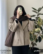 پالتو کتی گندم جنس فوتر کجراه ترک کد 1159 - تصویر 3