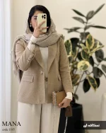 پالتو کتی مانا جنس فوتر کجراه کد 1185 - تصویر 5