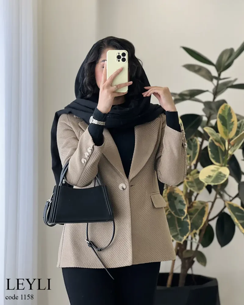 کت مدل لیلی جنس فوتر کجراه کد 1158 - تصویر 9