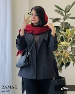 حراج بارونی مدل رامک جنس سانتانا گرم بالا کد 1172 - تصویر 4