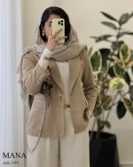 پالتو کتی مانا جنس فوتر کجراه کد 1185 - تصویر 4