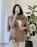 کت مدل باران جنس مازراتی کد 1155 - تصویر 13