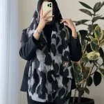 شال مدل ساچلی جنس موهر کد 1162