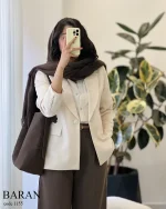 کت مدل باران جنس مازراتی کد 1155 - تصویر 7