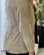 کت مدل دنیز جنس مخمل کبریتی ریز کد 1150 - تصویر 8