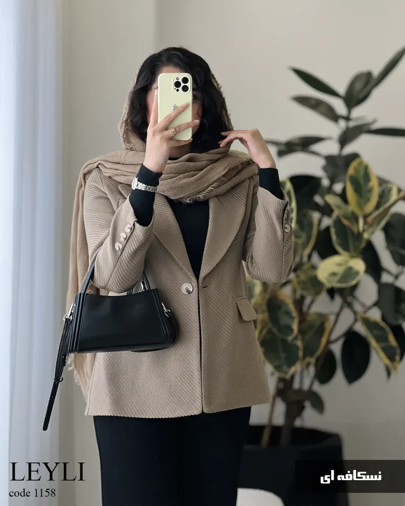 کت مدل لیلی جنس فوتر کجراه کد 1158 - تصویر 3