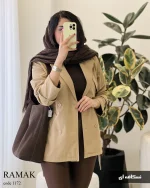 حراج بارونی مدل رامک جنس سانتانا گرم بالا کد 1172 - تصویر 6