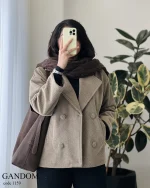 پالتو کتی گندم جنس فوتر کجراه ترک کد 1159 - تصویر 7