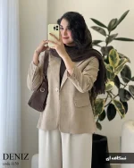 کت مدل دنیز جنس مخمل کبریتی ریز کد 1150