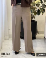 شلوار نیم بگ جنس کرپ مورگان کد 1178 - تصویر 5