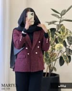 کت مدل ماریا جنس شنل ترک کد 1188 - تصویر 9