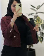 کراپ کت هیلدا جنس شنل ترک کد 1177 - تصویر 9