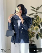 کت مدل ماریا جنس شنل ترک کد 1188 - تصویر 2