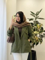 حراج بارونی مدل رامک جنس سانتانا گرم بالا کد 1172 - تصویر 15