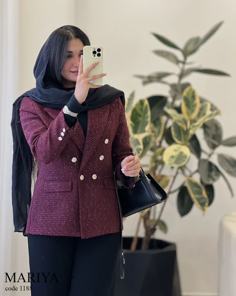 کت مدل ماریا جنس شنل ترک کد 1188 - تصویر 4